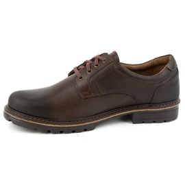 KOMODO Botas de piel para hombre Polish 897K marrón 1