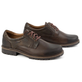 KOMODO Botas de piel para hombre Polish 897K marrón 3