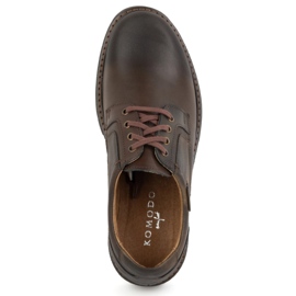 KOMODO Botas de piel para hombre Polish 897K marrón 5