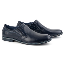 Olivier Zapatos formales sin cordones para hombre 284LU, azul marino 2
