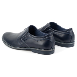 Olivier Zapatos formales sin cordones para hombre 284LU, azul marino 3