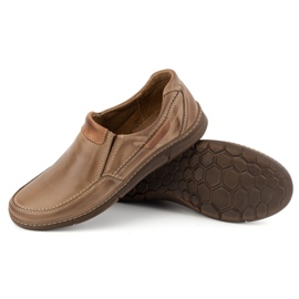 Olivier Zapatos slip-on hombre piel 62K marrón 08 3