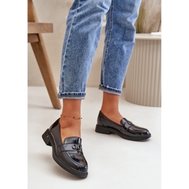 Mocasines Mujer Charol Fabricados en Piel Natural, Negro Vinceza 58409 2