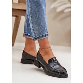 Mocasines Mujer Charol Fabricados en Piel Natural, Negro Vinceza 58409 6