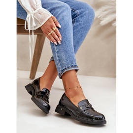 Mocasines Mujer Charol Fabricados en Piel Natural, Negro Vinceza 58409 7