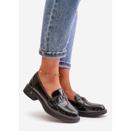 Mocasines Mujer Charol Fabricados en Piel Natural, Negro Vinceza 58409 1