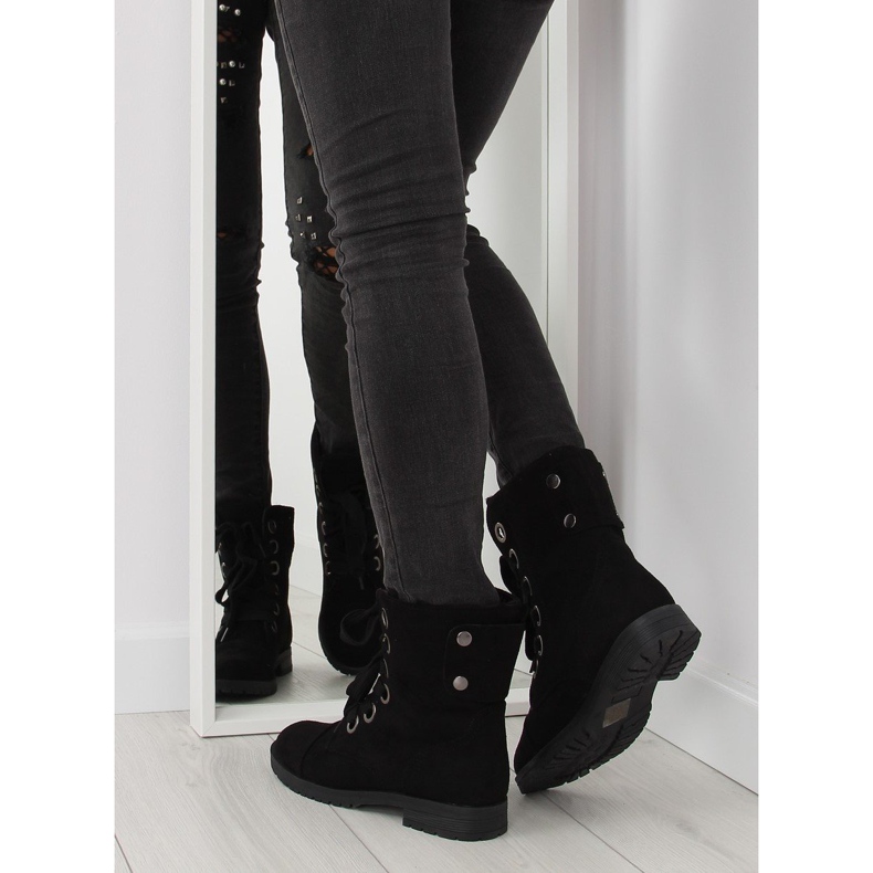 Botas de trabajo negras con cordones 8901 Black negro 2