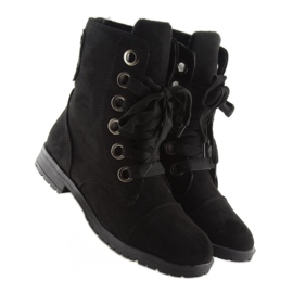 Botas de trabajo negras con cordones 8901 Black negro 3