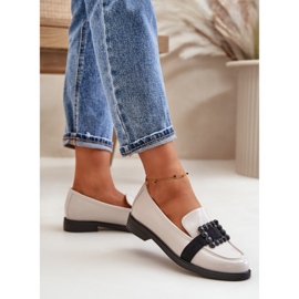 Mocasines Mujer Charol Con Adorno, Gris Claro Vinceza 58389 5