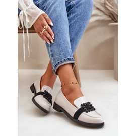 Mocasines Mujer Charol Con Adorno, Gris Claro Vinceza 58389 7