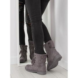 Botas de trabajo con cordones grises 8901 gris 5