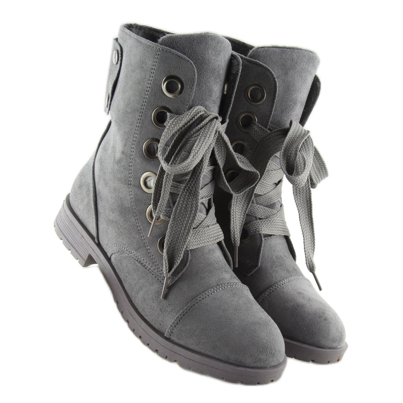 Botas de trabajo con cordones grises 8901 gris 2