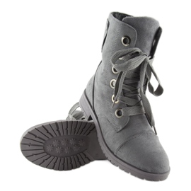 Botas de trabajo con cordones grises 8901 gris 4