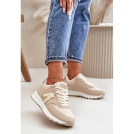Zapatillas Mujer, Zapatillas Deportivas, Forradas con Piel de Oveja, Beige Ciamara 2