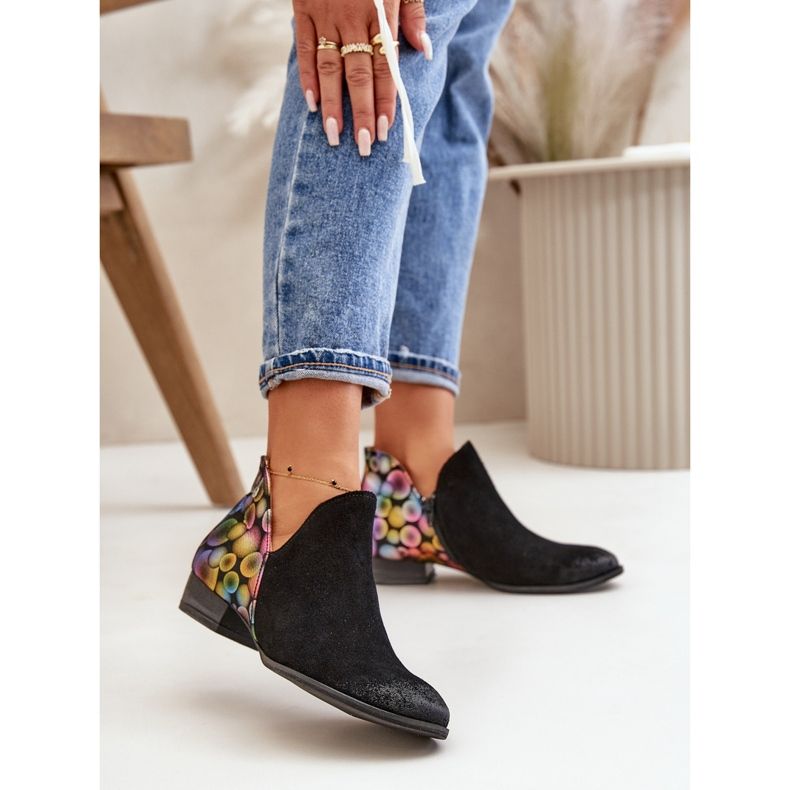 Botines Maciejka De Piel Con Aberturas 04091-77 Negro 2