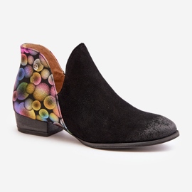 Botines Maciejka De Piel Con Aberturas 04091-77 Negro 4