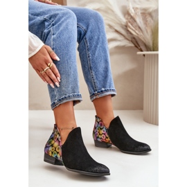 Botines Maciejka De Piel Con Aberturas 04091-77 Negro 7