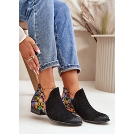 Botines Maciejka De Piel Con Aberturas 04091-77 Negro 8