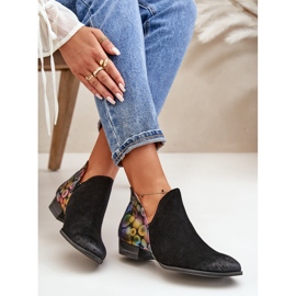 Botines Maciejka De Piel Con Aberturas 04091-77 Negro 9