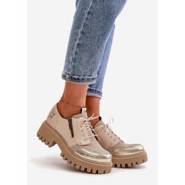 Zapatos de Mujer Fabricados en Piel Natural Beige Maciejka 06177-04 1