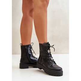 Botas de trabajo aislantes para mujer con pasadores negro Avorira 10