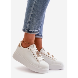 Zapatillas De Mujer Con Plataforma Y Osito De Peluche, Blanco Vailina 1