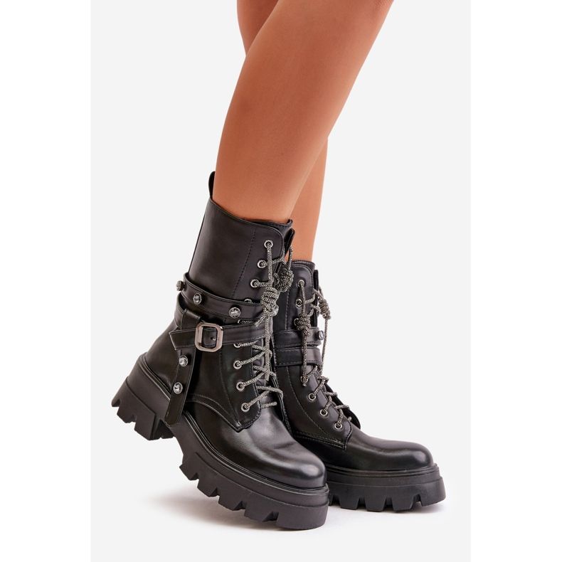 Botas de trabajo aislantes para mujer con correas Negro Berivana 1 Botas de trabajo aislantes para mujer con correas Negro Berivana 1
