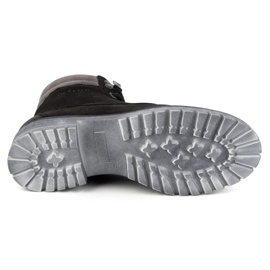 Olivier Botas de piel para mujer, botas de invierno con aislamiento, 365BB, negro 5