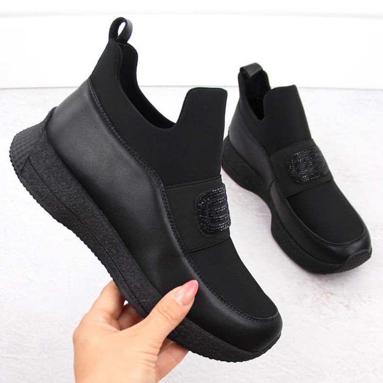 Zapatos slip-on mujer piel negro Artiker 55C0035 1