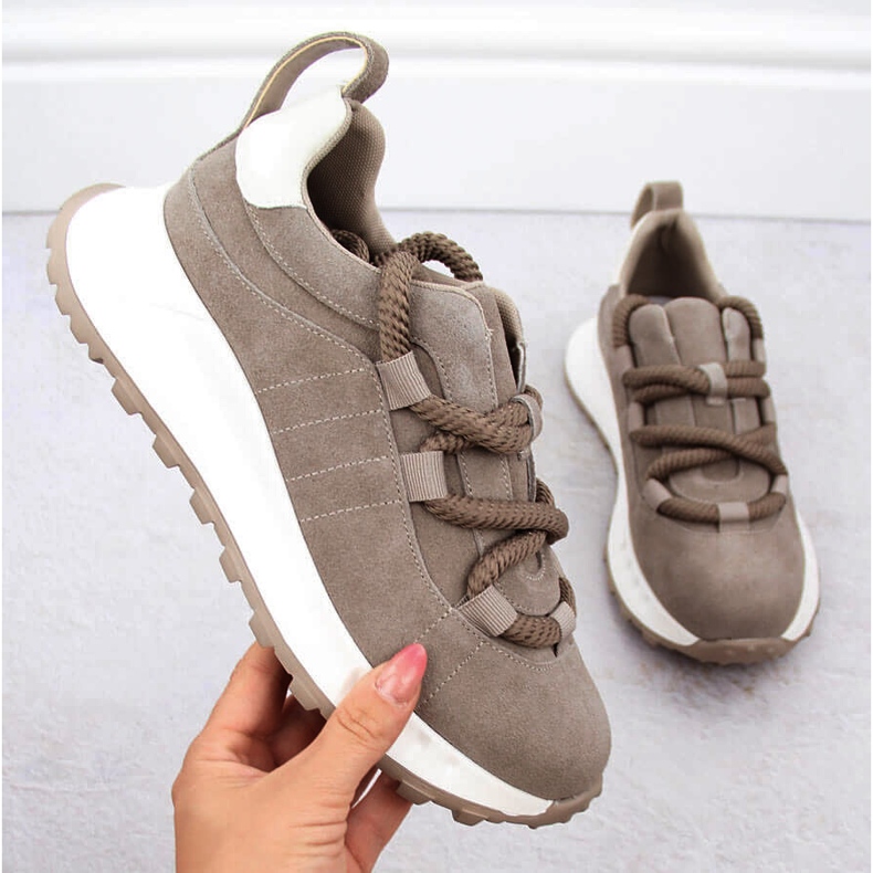 Deportivas mujer piel beige Artiker 54C1409 1