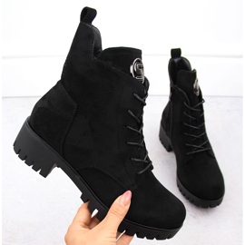 M. DASZYŃSKI Botas de ante con tacón alto y plataforma, aislantes negras M.Daszyński MR1813-38 negro 1 M. DASZYŃSKI Botas de ante con tacón alto y plataforma, aislantes negras M.Daszyński MR1813-38 negro 1