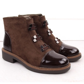 M. DASZYŃSKI Botas marrones con aislamiento de ante para mujer M.Daszyński SA252-4 marrón 2 M. DASZYŃSKI Botas marrones con aislamiento de ante para mujer M.Daszyński SA252-4 marrón 2