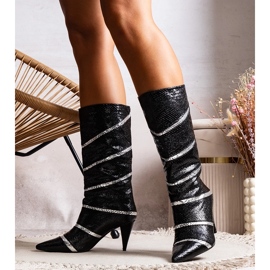 Botas con aislamiento Nevzo negras y plateadas negro 1 Botas con aislamiento Nevzo negras y plateadas negro 1