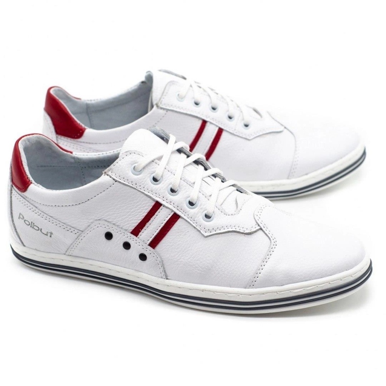 Polbut 1801L zapatos casuales blancos para hombre 2