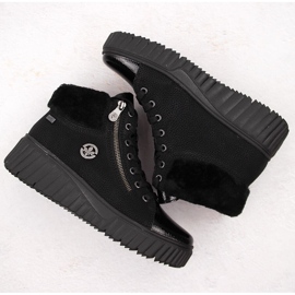 Botas cuña mujer impermeables negras Rieker N2505-00 negro 9