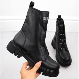 Botas de mujer negras con plataforma Jezzi RMR2150-19 negro 1