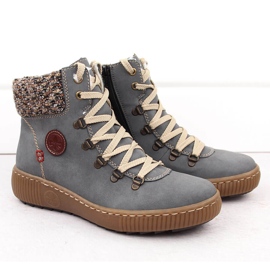 Botines aislantes de mujer, azul, Rieker Z6648-14 9
