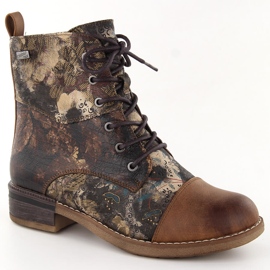 Botas de mujer, botas aislantes e impermeables Rieker 94611-90 marrón 13
