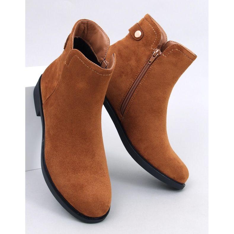 Botas Chelsea clásicas de mujer Beres Camel marrón 1