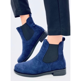 Botas Chelsea de ante con goma Terra Navy azul 3