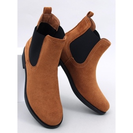 Botas Chelsea de ante con goma Terra Camel marrón 1