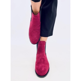 Botas Chelsea de ante con goma Terra Wine rojo 2