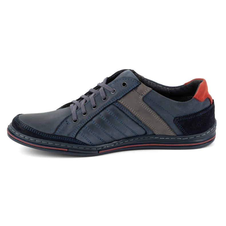 Zapatos de piel hombre Olivier 236GT azul marino 1