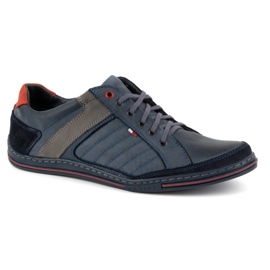Zapatos de piel hombre Olivier 236GT azul marino 2