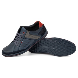 Zapatos de piel hombre Olivier 236GT azul marino 4