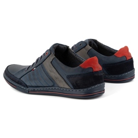 Zapatos de piel hombre Olivier 236GT azul marino 5