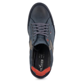Zapatos de piel hombre Olivier 236GT azul marino 6