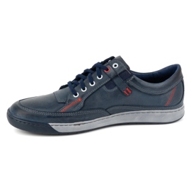 KOMODO Zapatos hombre piel Casual 932k, azul marino 1