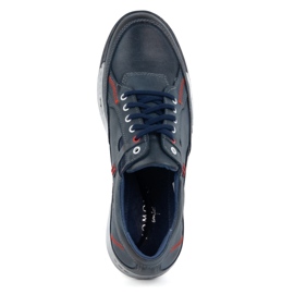 KOMODO Zapatos hombre piel Casual 932k, azul marino 6