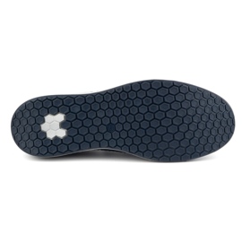 KOMODO Zapatos slip-on de piel para hombre 934K, azul marino 7